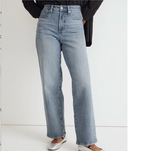 Madewell The Curvy Perfect Vintage Wide-Leg Jean - Picture 2 of 10